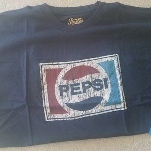 Pepsi-Cola Men's T-Shirt Large Grey/Dark Blue